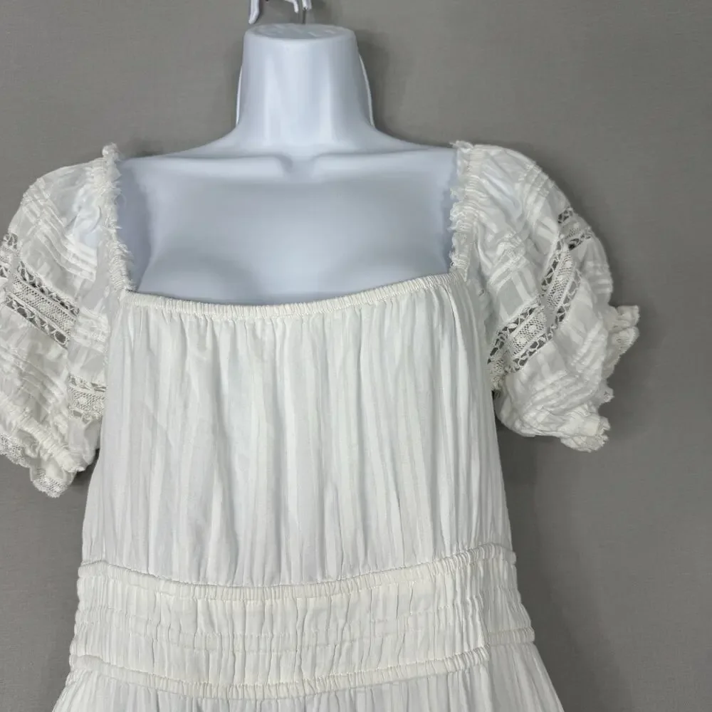 LoveShackFancy Womens Dress M White Lilium Dainty Cottagecore Feminine Bridal - Picture 2 of 13